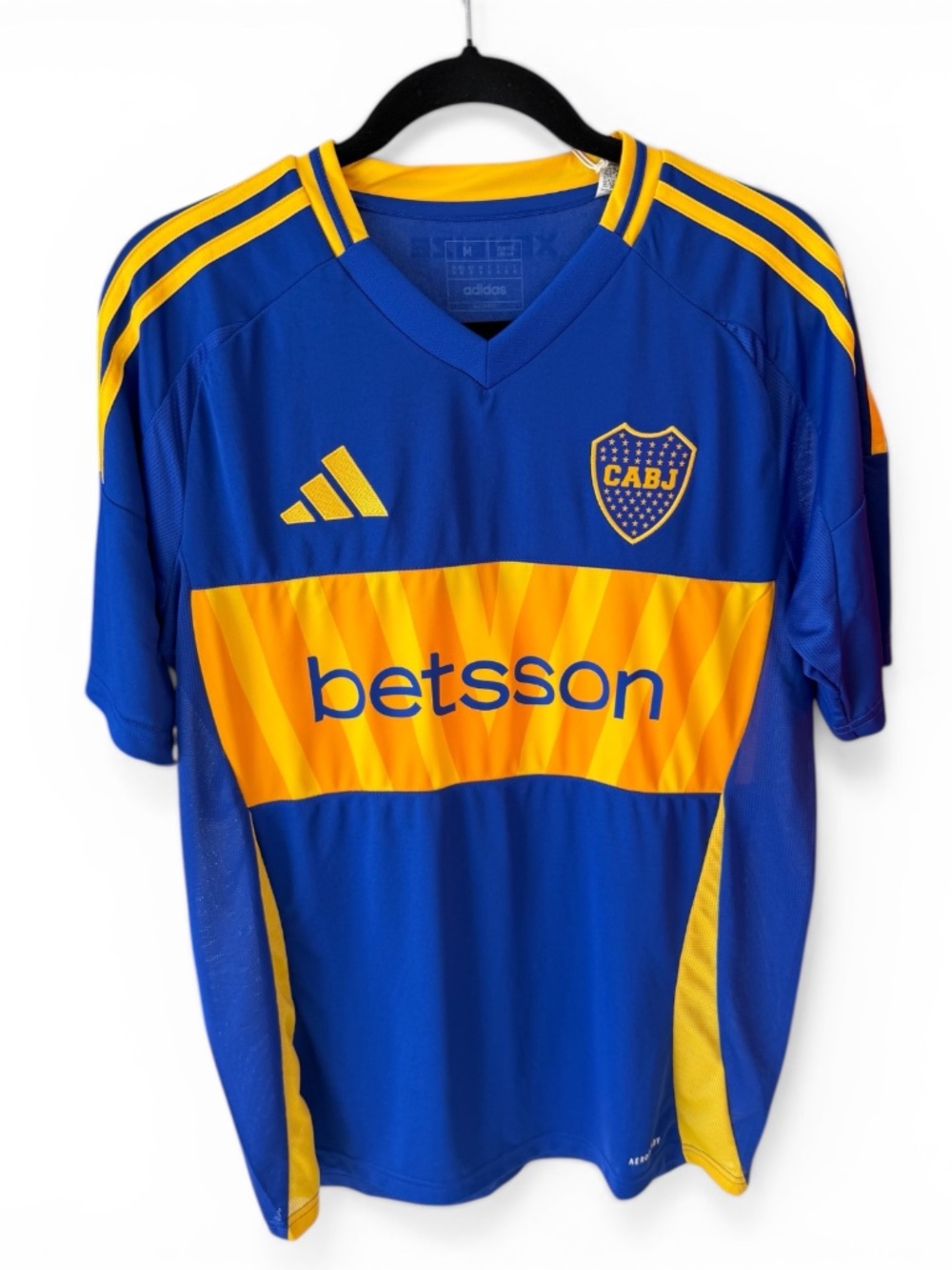 adidas Boca Juniors 2024 Home Jersey Men’s Medium NWT Blue Yellow Betsson IS7462